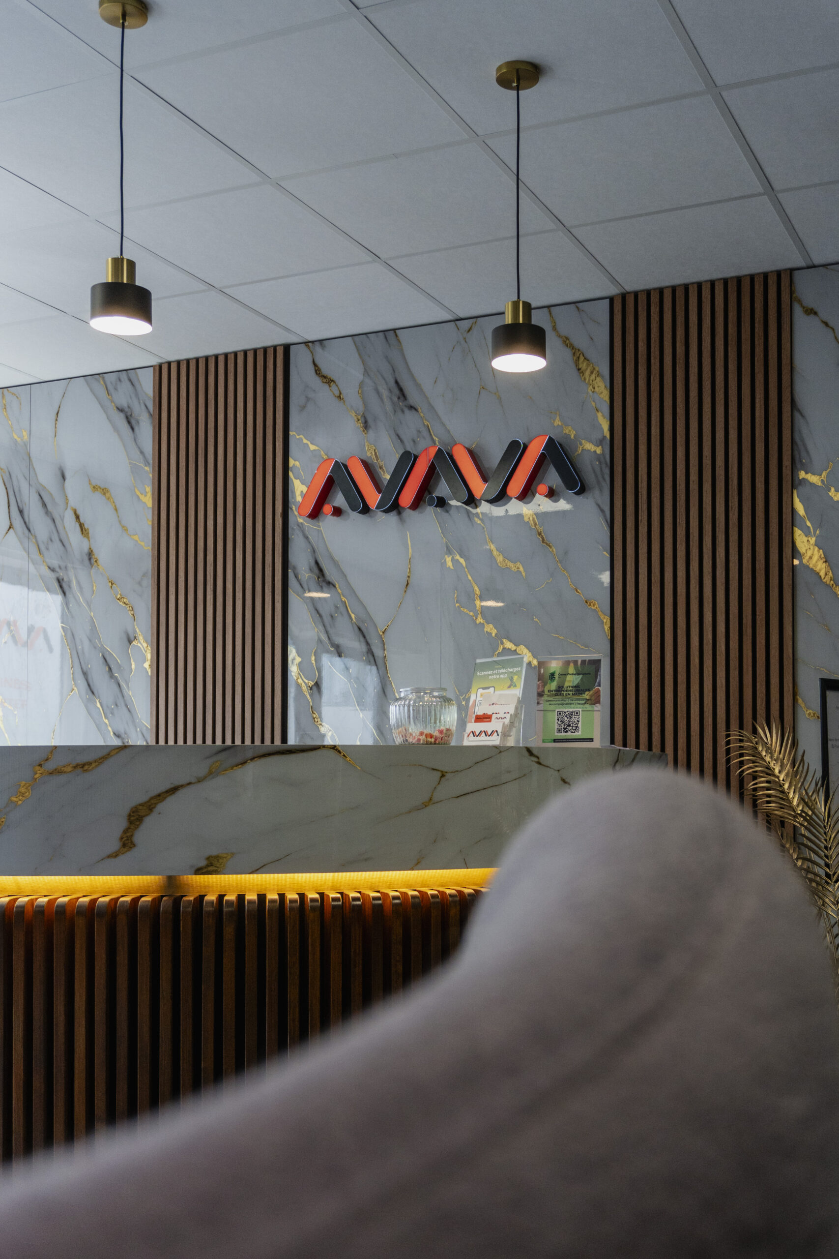 Réception du centre d'affaires AVAVA